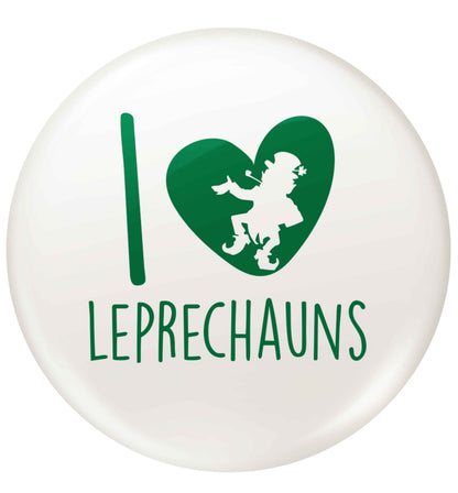 I love leprechauns small 25mm Pin badge