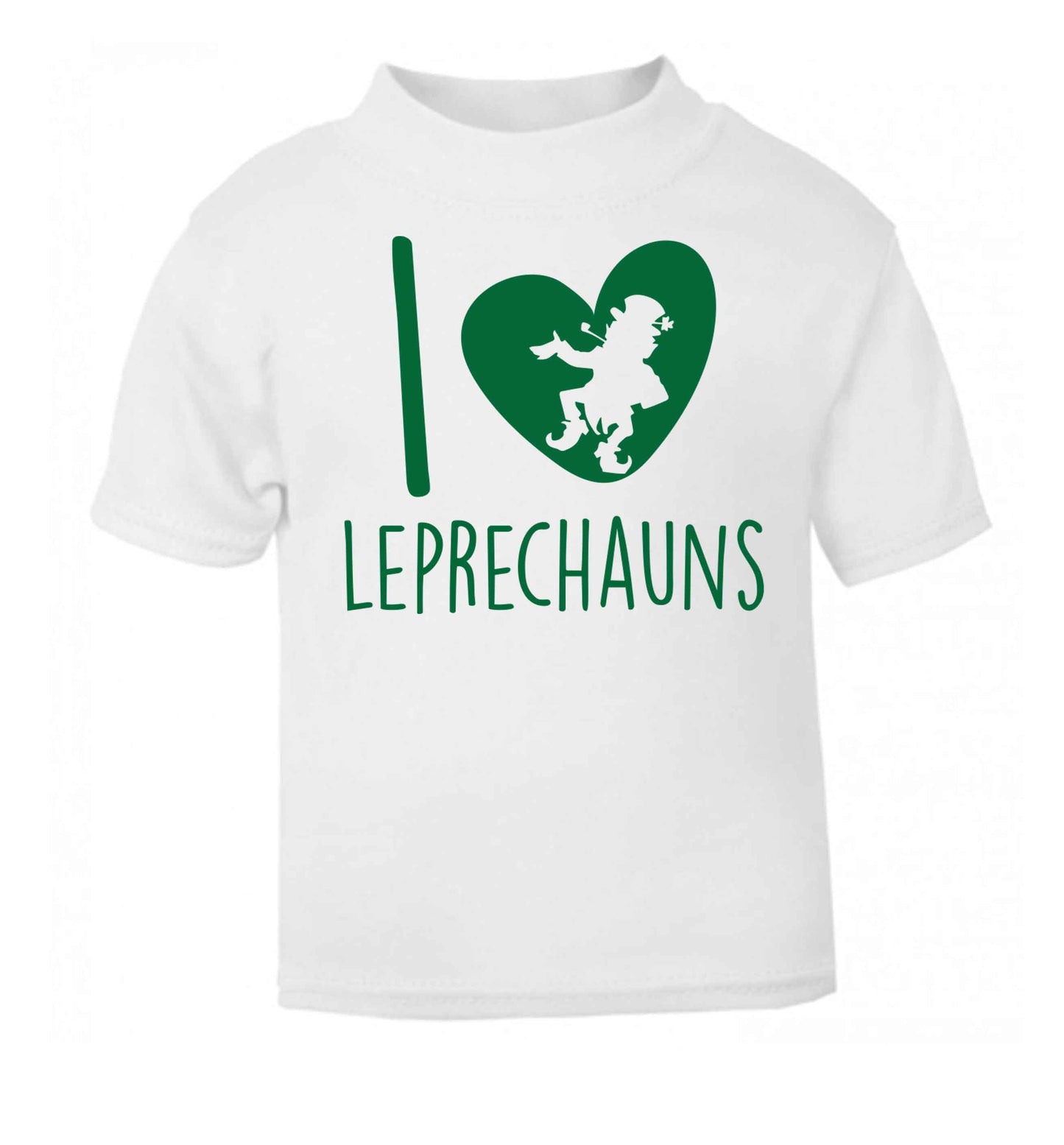 I love leprechauns white baby toddler Tshirt 2 Years