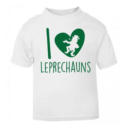 I love leprechauns white baby toddler Tshirt 2 Years