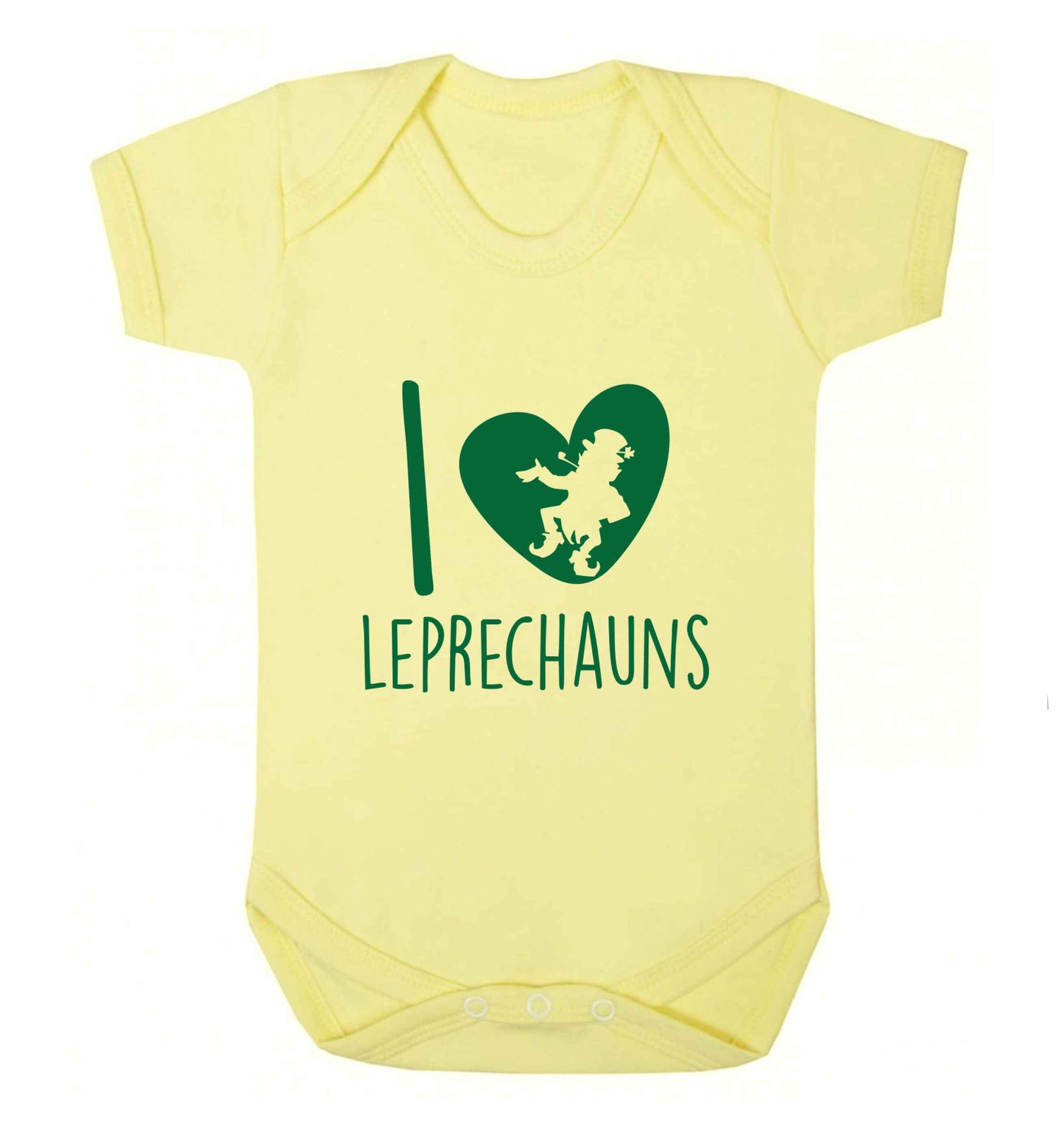I love leprechauns baby vest pale yellow 18-24 months
