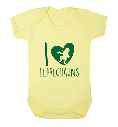 I love leprechauns baby vest pale yellow 18-24 months