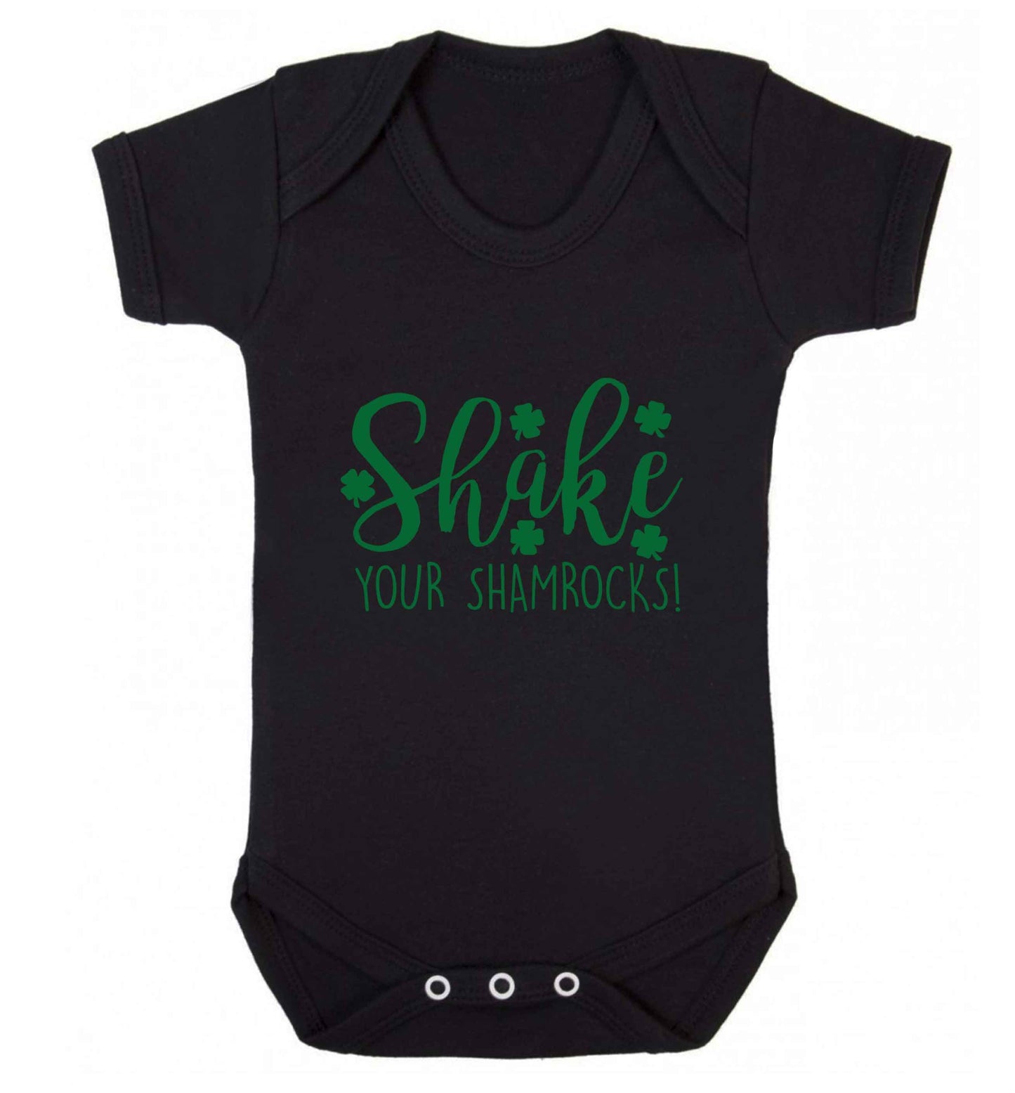 Shake your shamrocks baby vest black 18-24 months