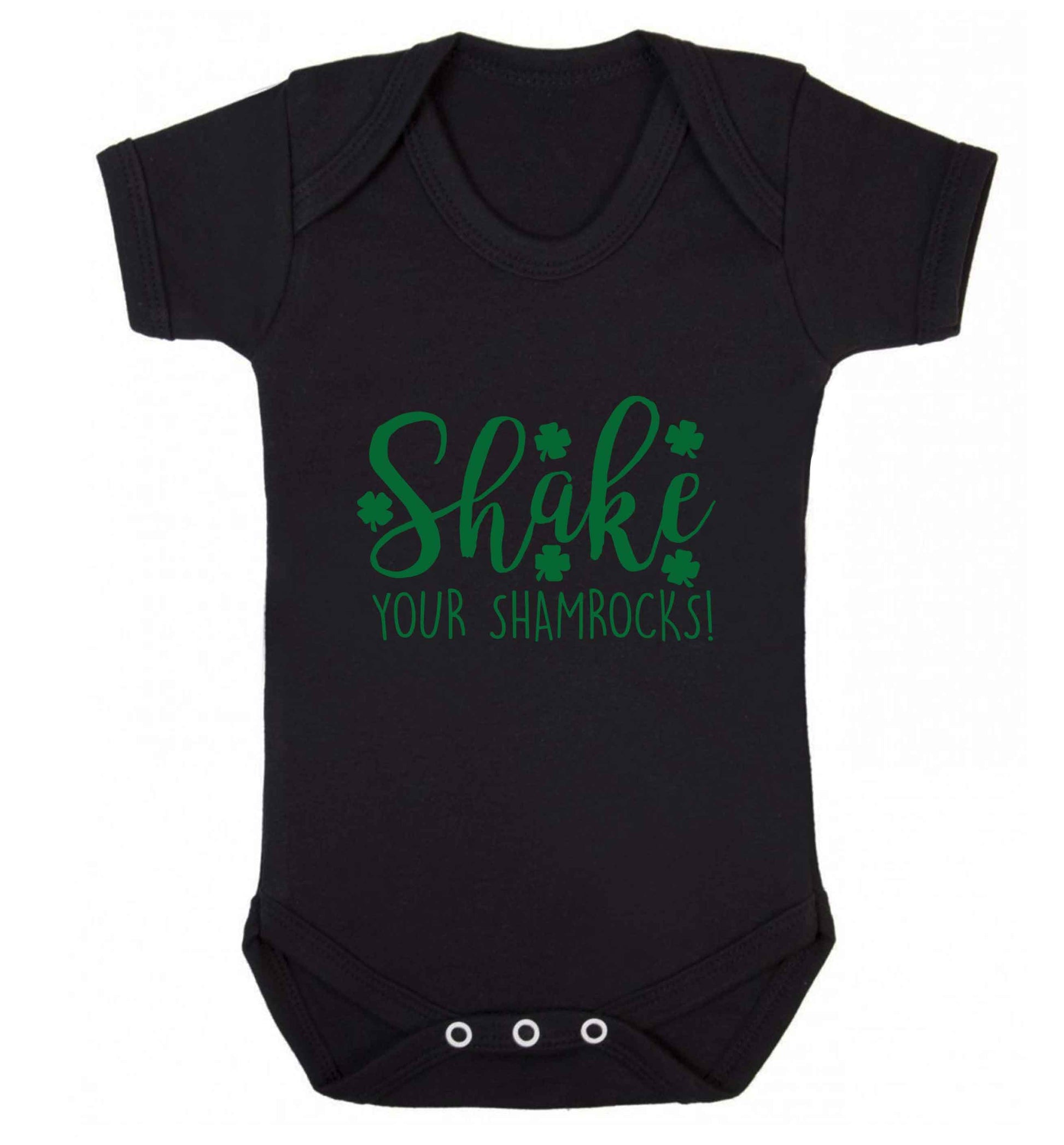 Shake your shamrocks baby vest black 18-24 months