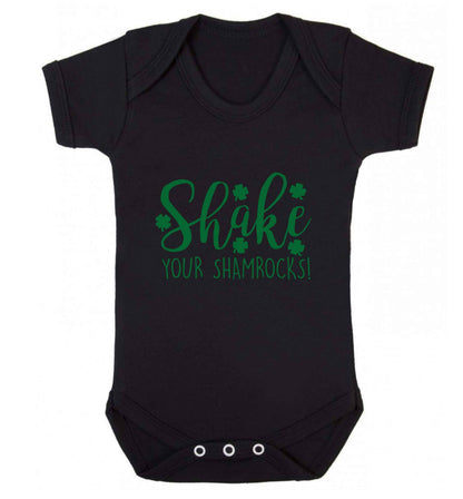 Shake your shamrocks baby vest black 18-24 months