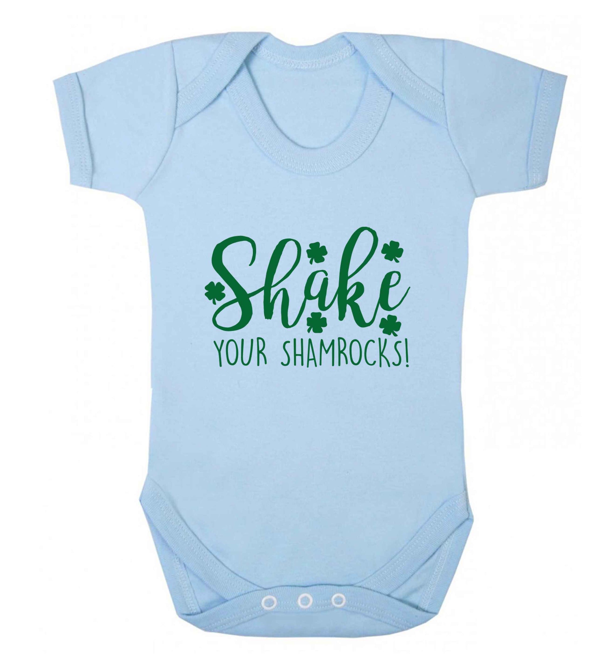 Shake your shamrocks baby vest pale blue 18-24 months