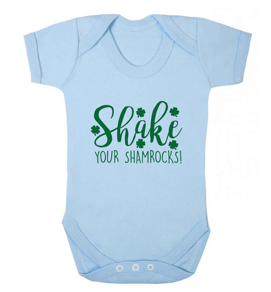 Shake your shamrocks baby vest pale blue 18-24 months