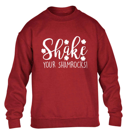 Shake your shamrocks children's grey sweater 12-13 Years