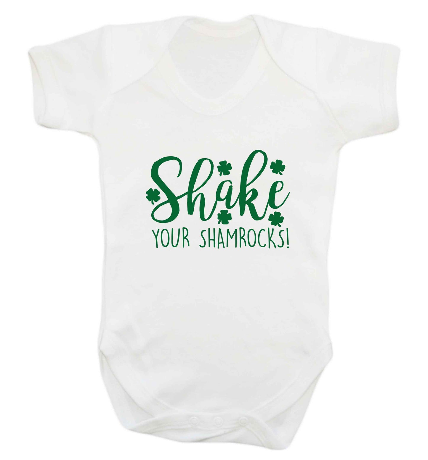 Shake your shamrocks baby vest white 18-24 months