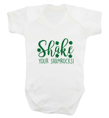 Shake your shamrocks baby vest white 18-24 months