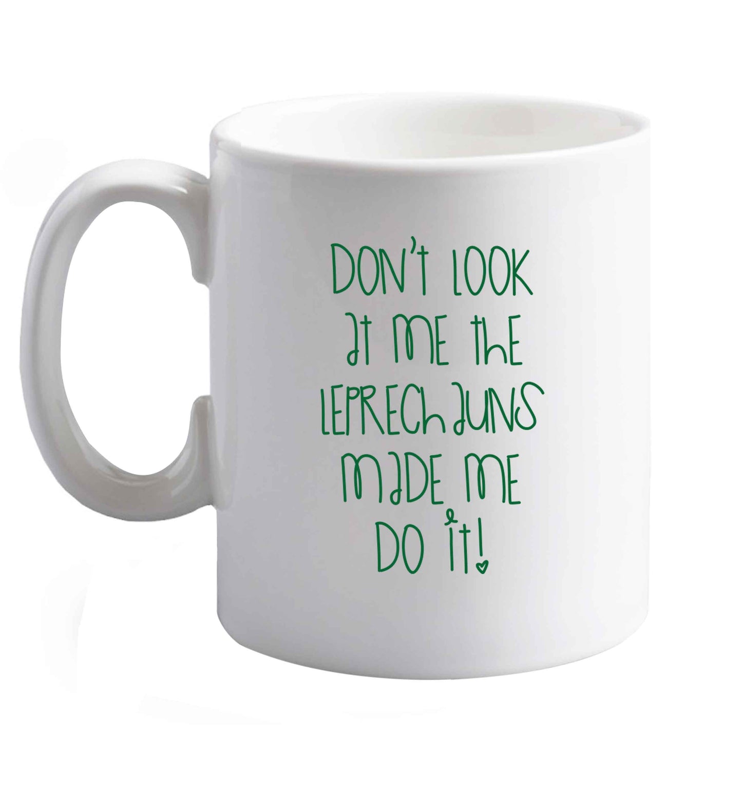 10 oz Favourite Type Pan Pancake ceramic mug right handed