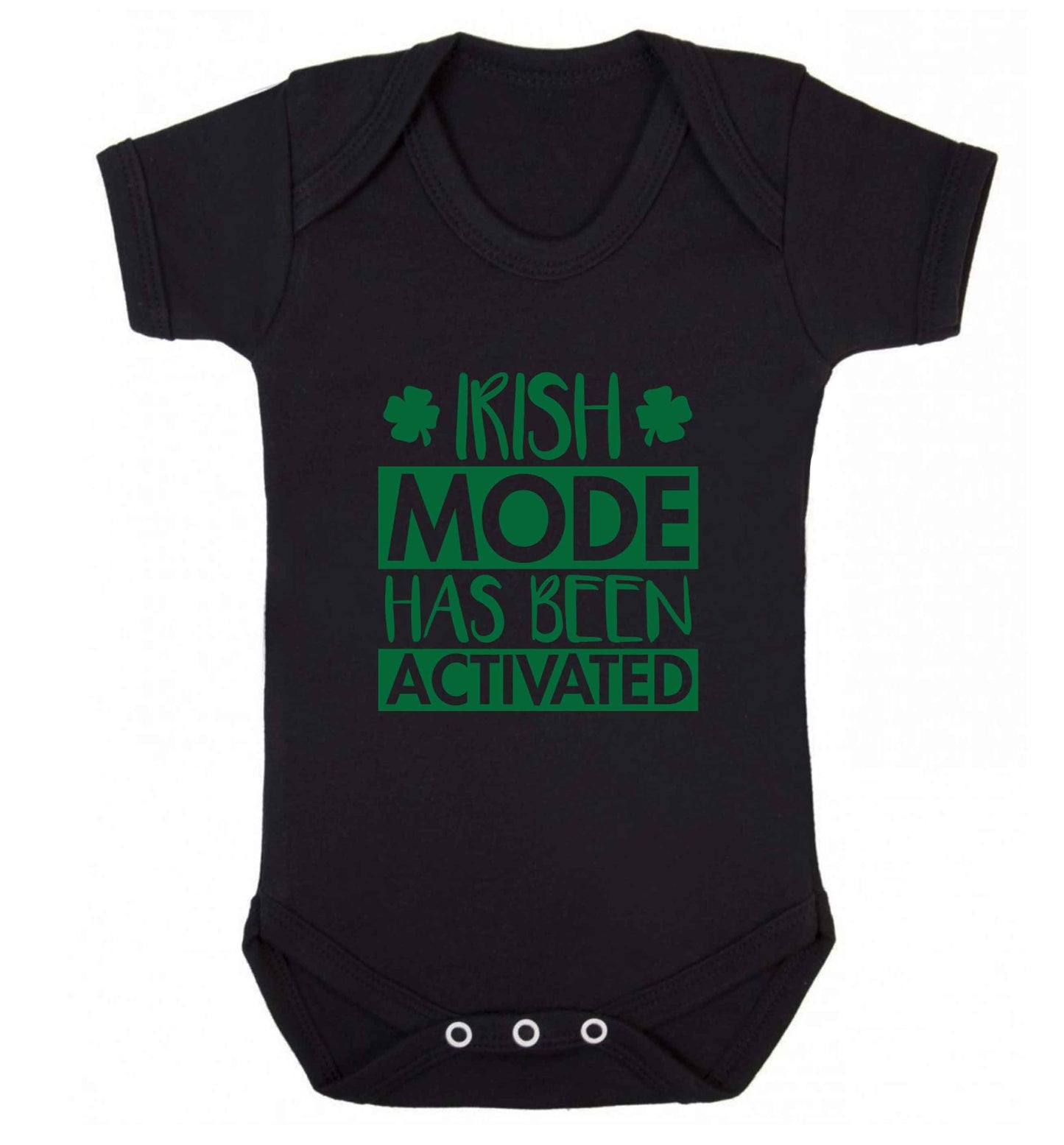 Irish mode has been activated baby vest black 18-24 months