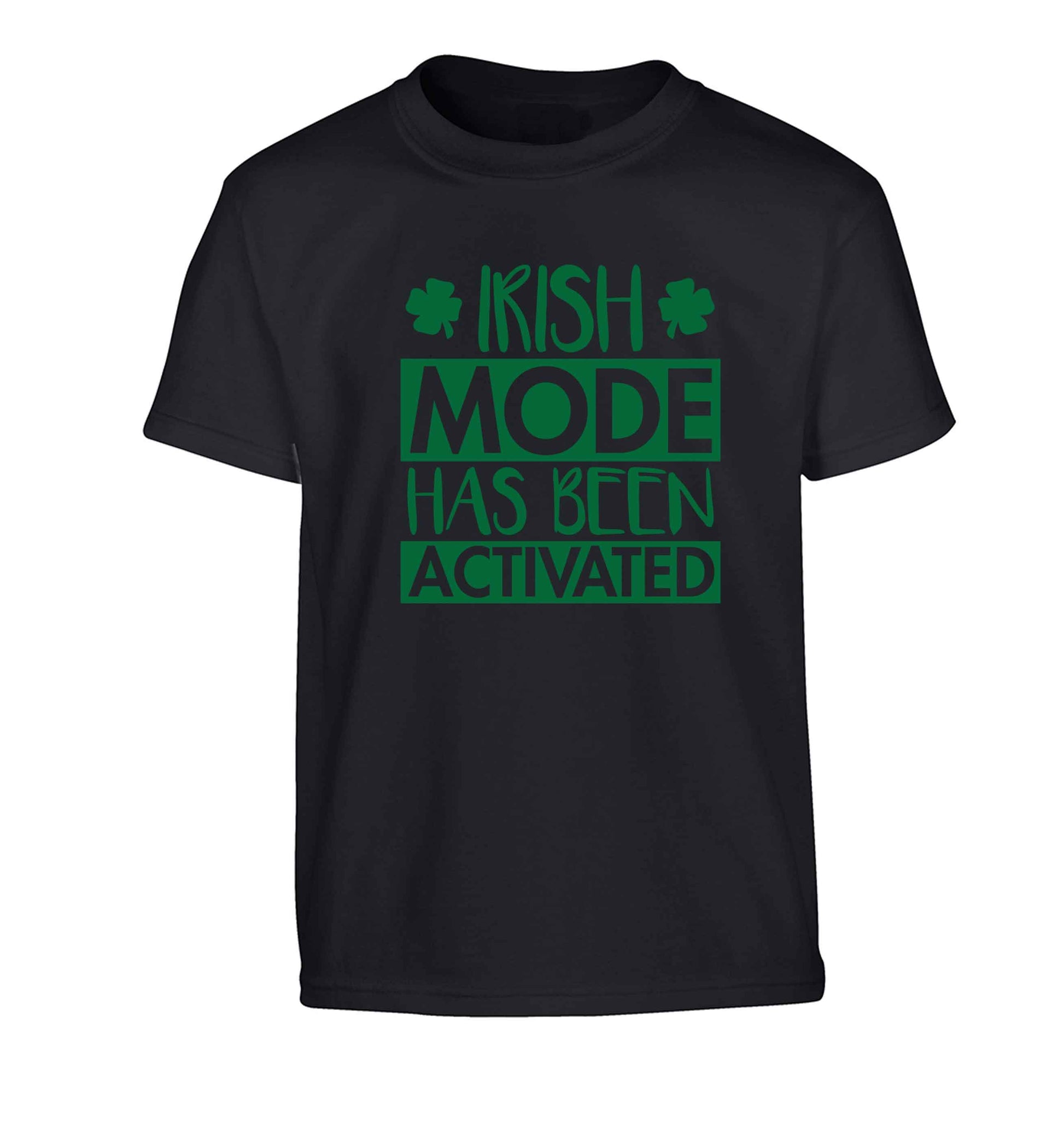 Irish mode has been activated Children's black Tshirt 12-13 Years