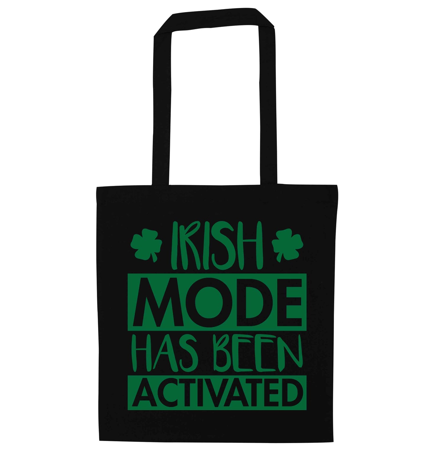 Irish mode has been activated black tote bag