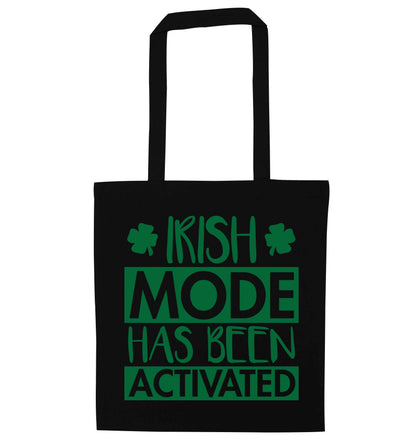 Irish mode has been activated black tote bag
