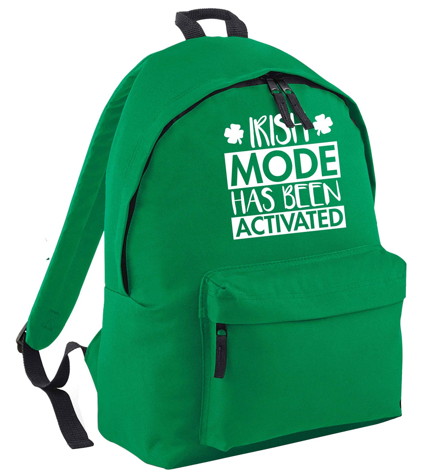 Irish mode has been activated green adults backpack