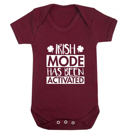 Irish mode has been activated baby vest maroon 18-24 months