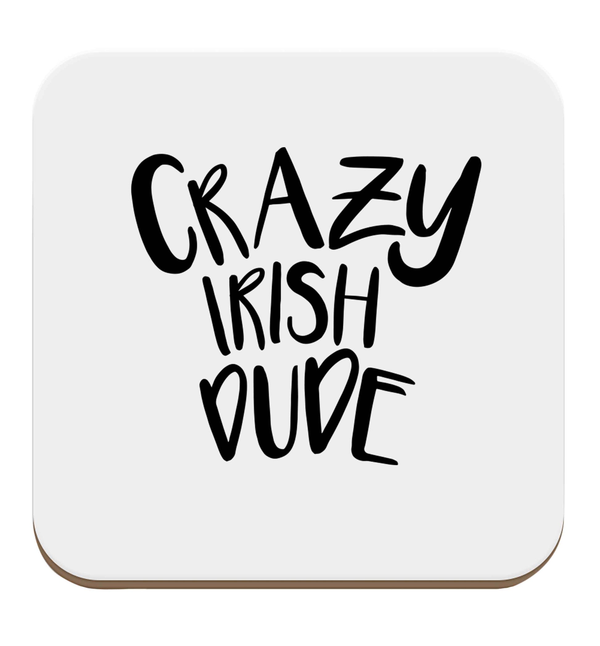Crazy Irish dude set of four coasters