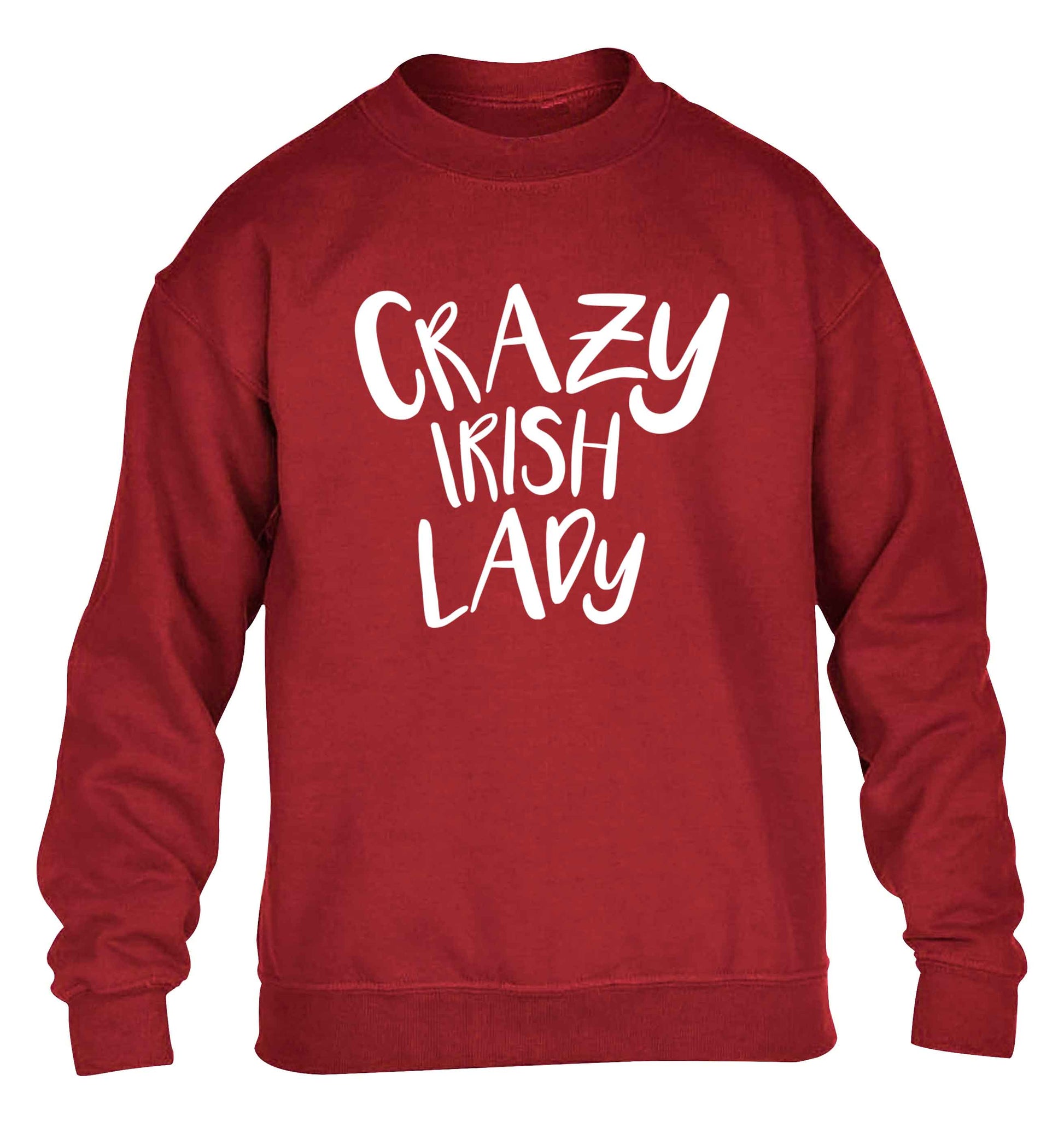 Crazy Irish lady children's grey sweater 12-13 Years