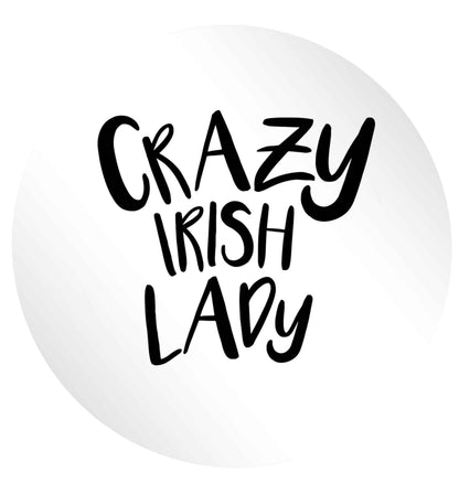 Crazy Irish lady 24 @ 45mm matt circle stickers