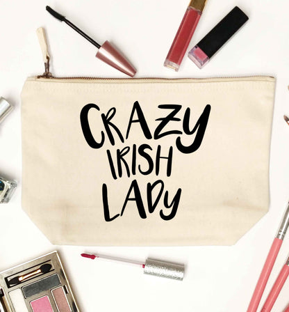 Crazy Irish lady natural makeup bag