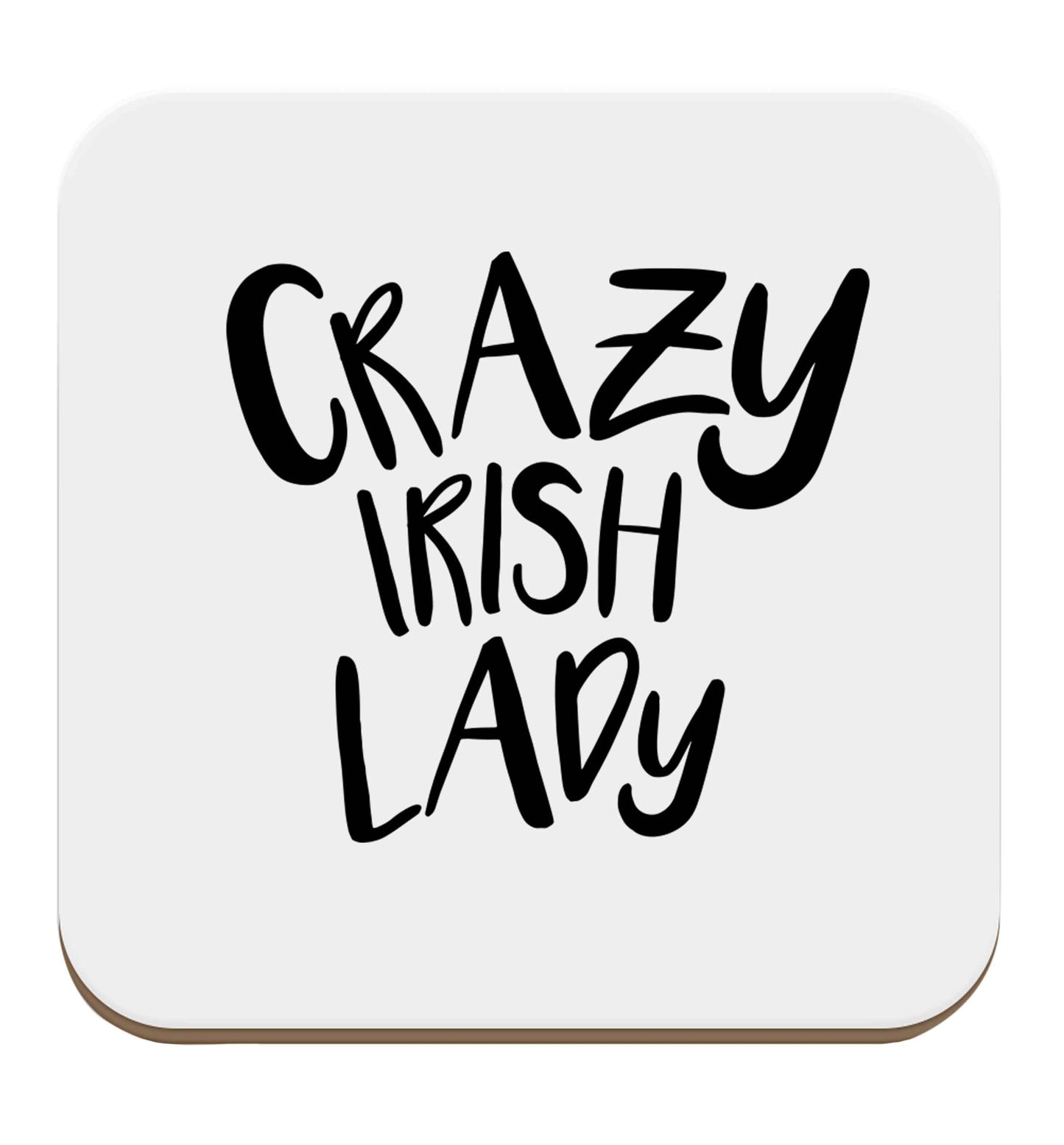 Crazy Irish lady set of four coasters
