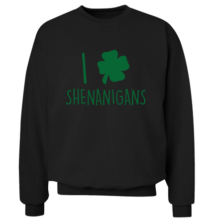 I love shenanigans Adult's unisex black Sweater 2XL
