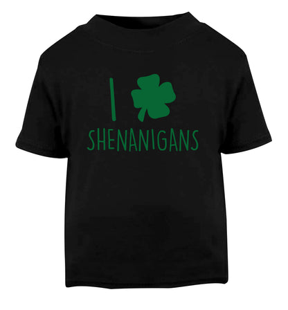 I love shenanigans Black Baby Toddler Tshirt 2 years