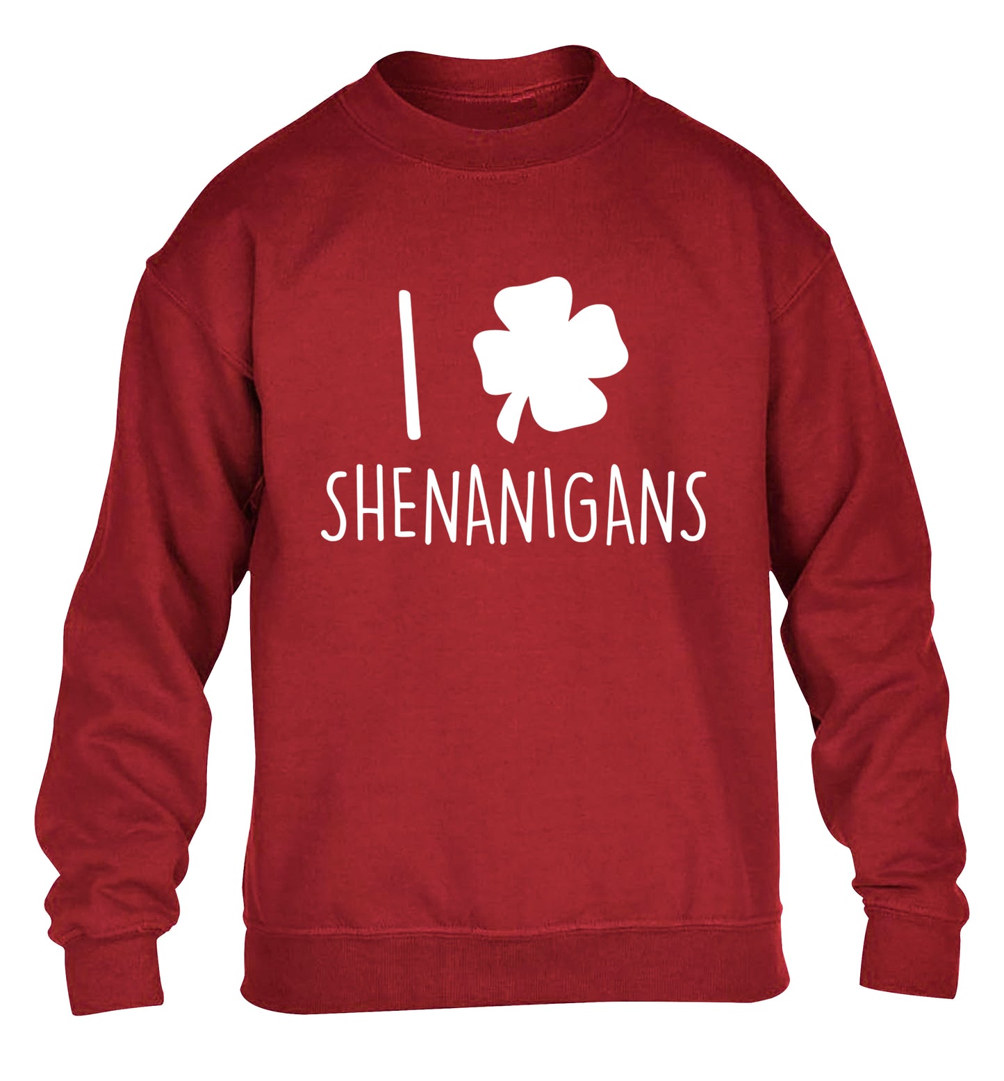 I love shenanigans children's grey sweater 12-13 Years