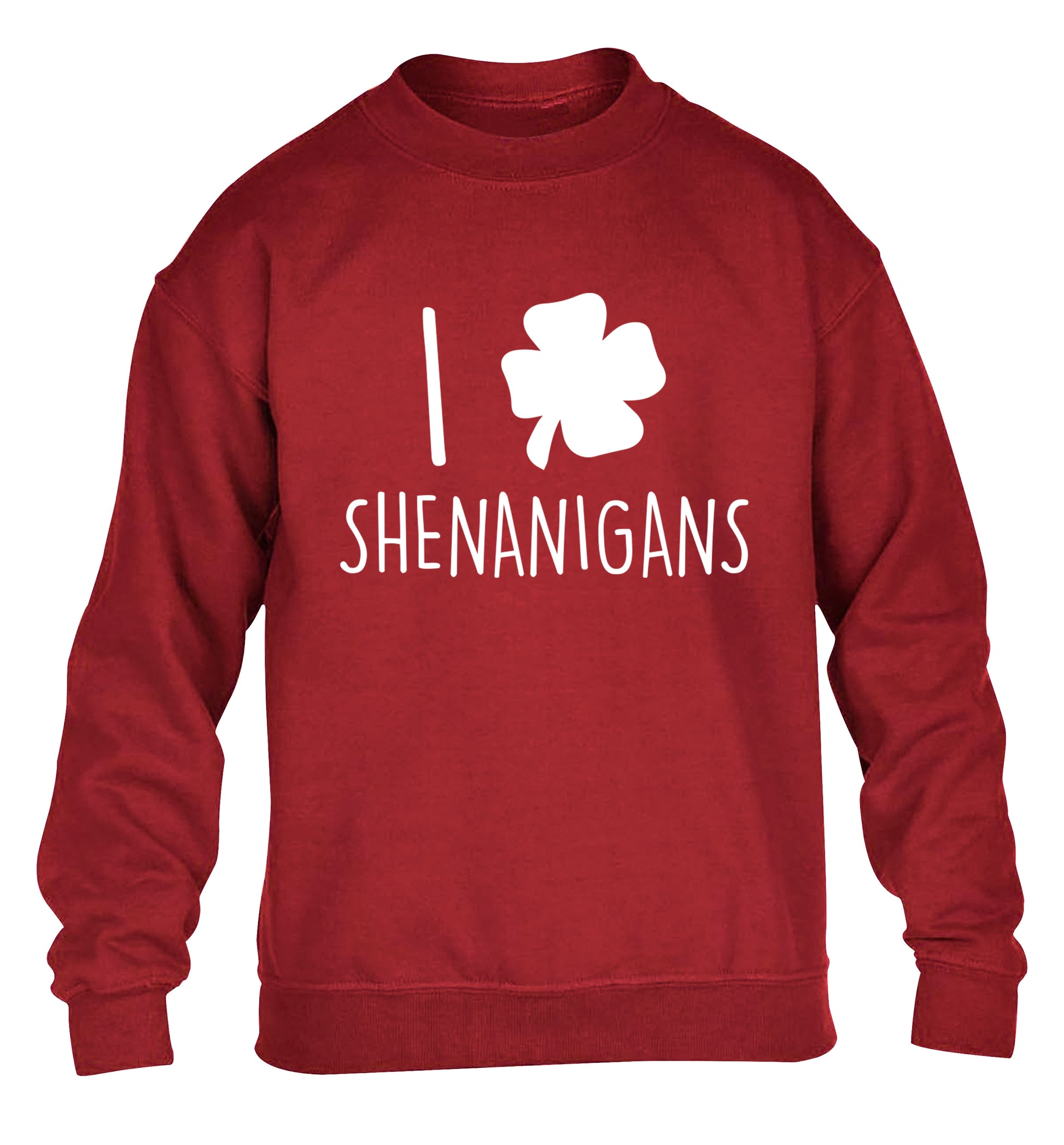 I love shenanigans children's grey sweater 12-13 Years
