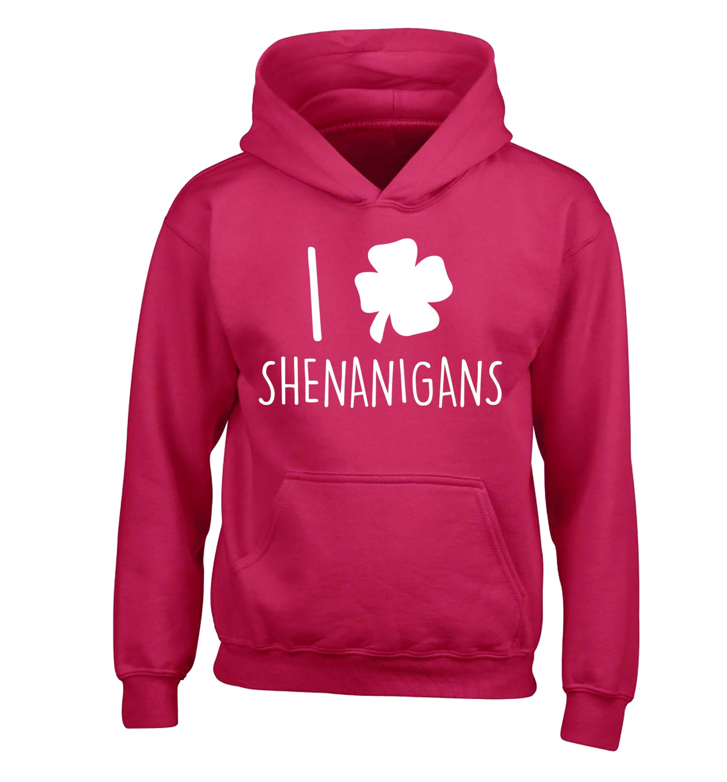 I love shenanigans children's pink hoodie 12-13 Years