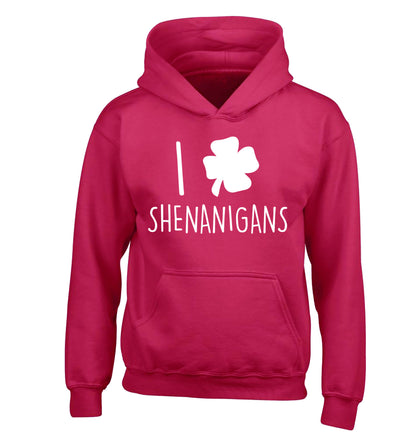 I love shenanigans children's pink hoodie 12-13 Years