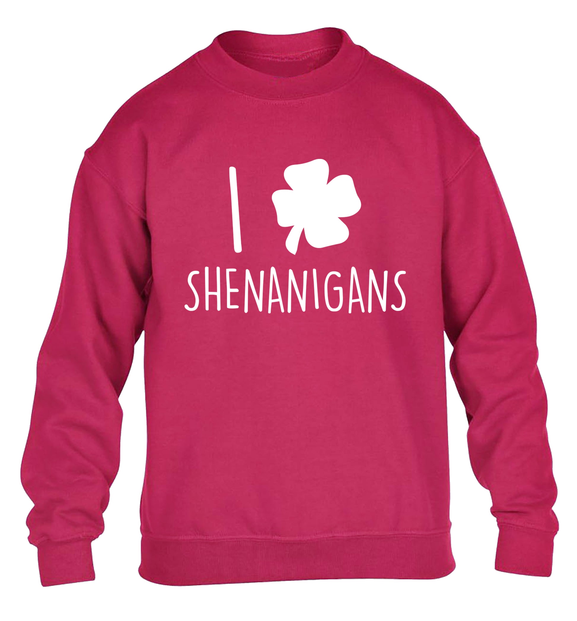 I love shenanigans children's pink sweater 12-13 Years