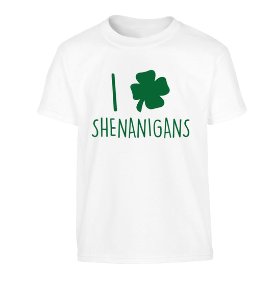 I love shenanigans Children's white Tshirt 12-13 Years