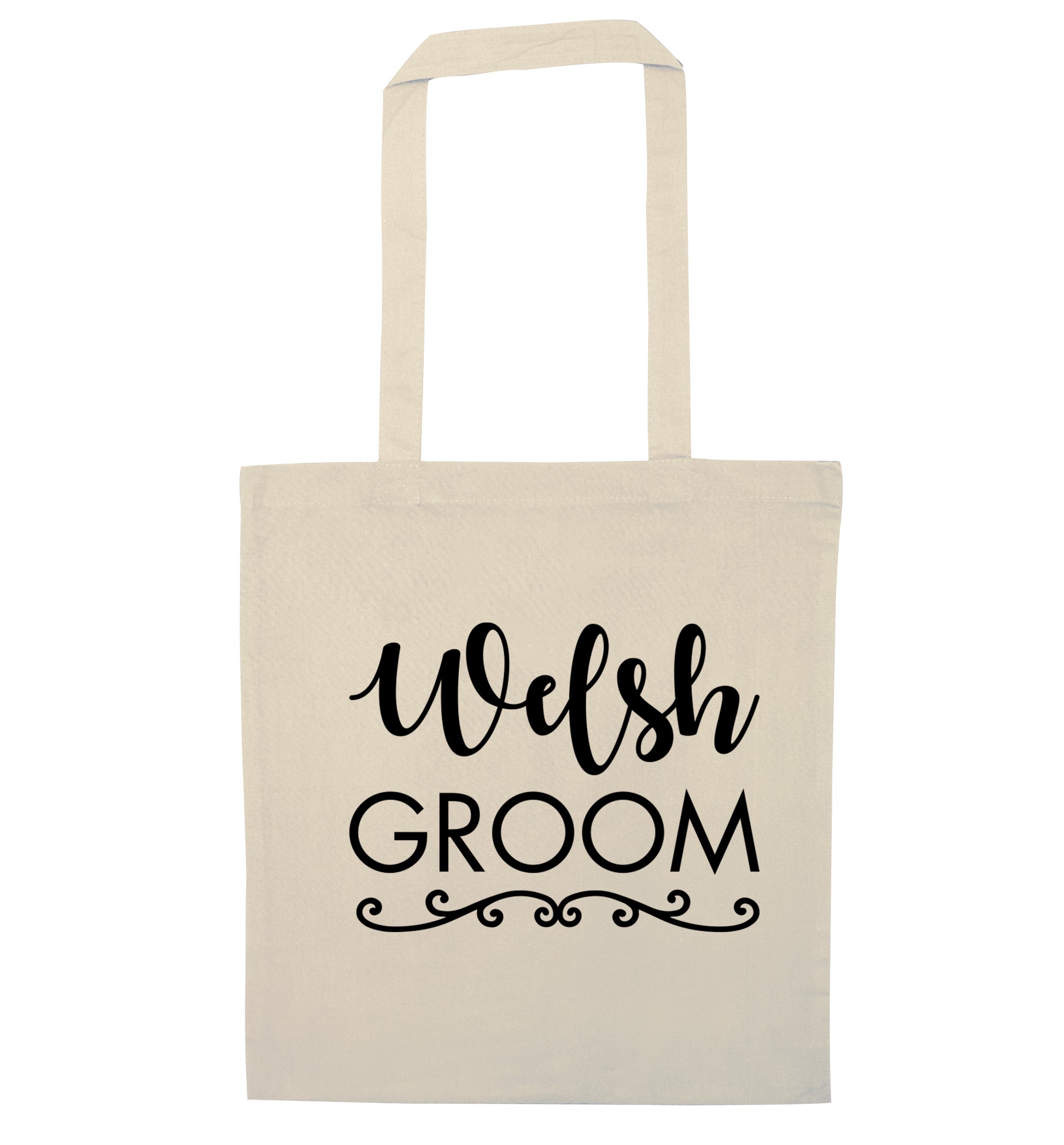 Welsh groom natural tote bag