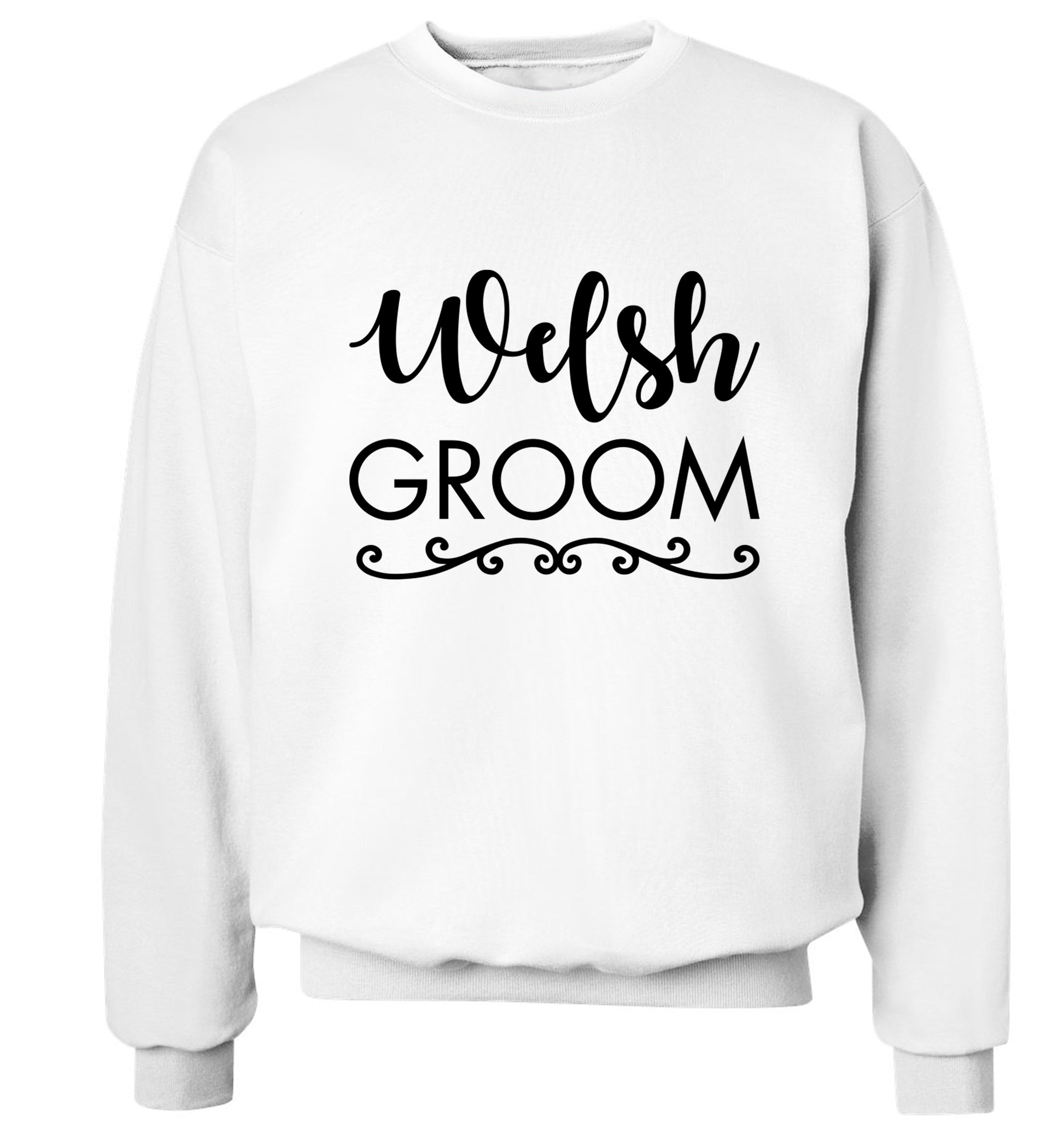 Welsh groom Adult's unisex white Sweater 2XL