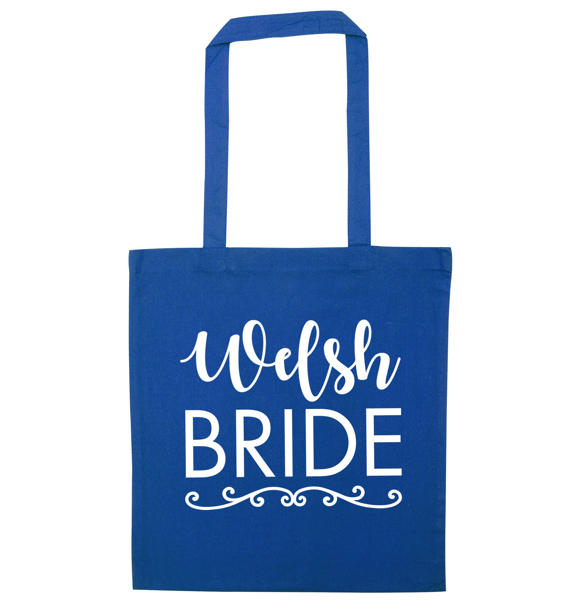 Welsh Bride blue tote bag
