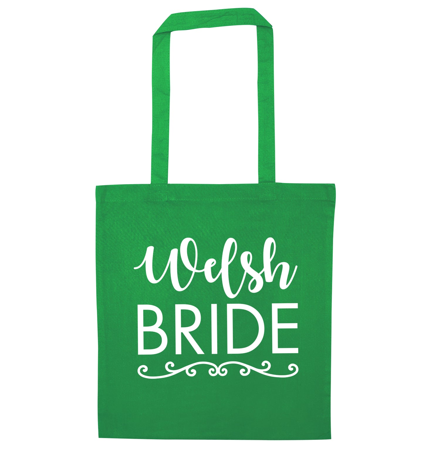 Welsh Bride green tote bag