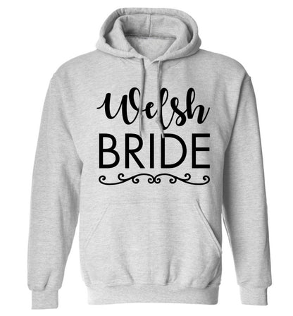 Welsh Bride adults unisex grey hoodie 2XL