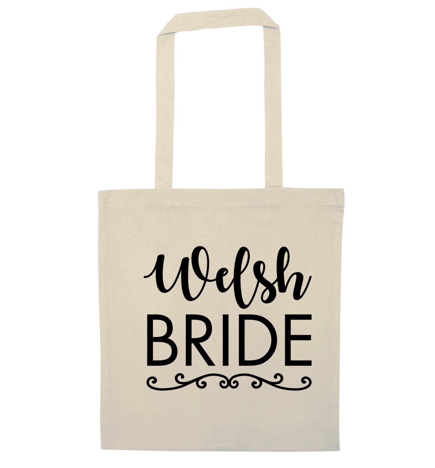 Welsh Bride natural tote bag