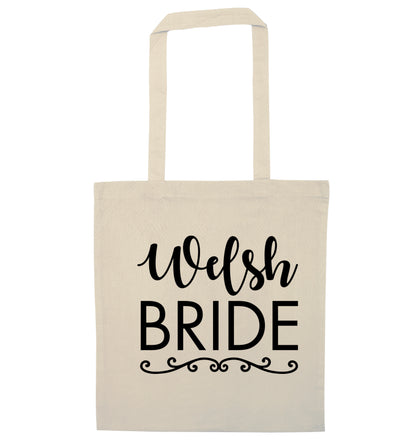 Welsh Bride natural tote bag