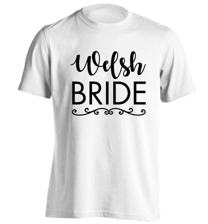 Welsh Bride adults unisex white Tshirt 2XL