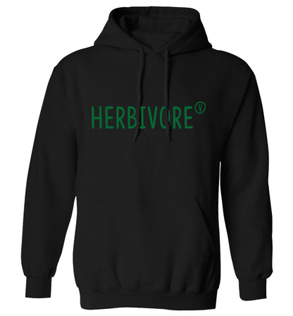 Herbivore adults unisex black hoodie 2XL