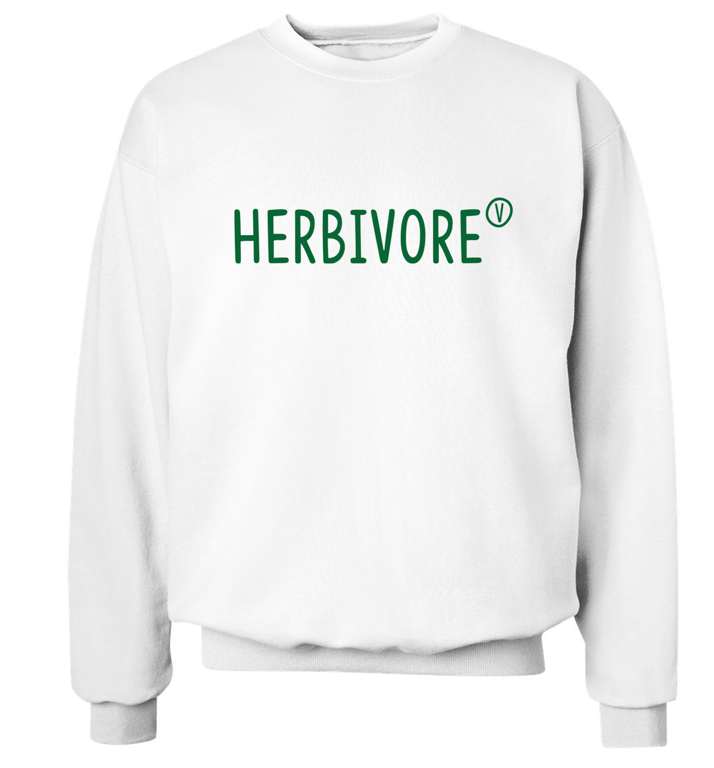 Herbivore Adult's unisex white Sweater 2XL