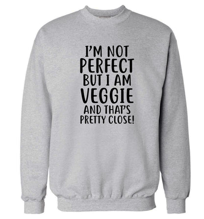 Might not be perfect but I am veggie Adult's unisex grey Sweater 2XL
