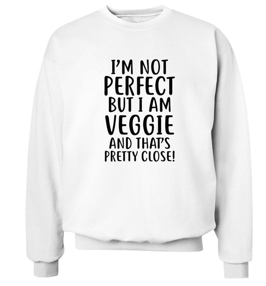 Might not be perfect but I am veggie Adult's unisex white Sweater 2XL