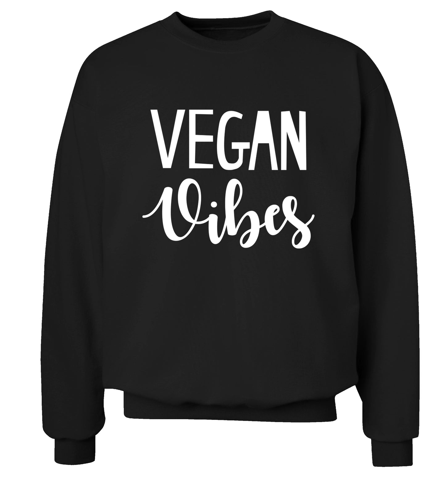 Vegan Vibes Adult's unisex black Sweater 2XL