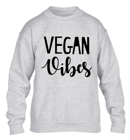 Vegan Vibes children's grey sweater 12-13 Years