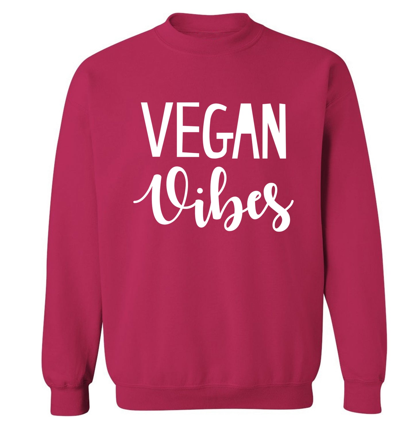 Vegan Vibes Adult's unisex pink Sweater 2XL