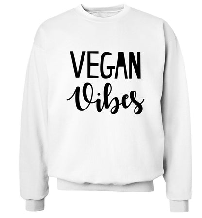 Vegan Vibes Adult's unisex white Sweater 2XL