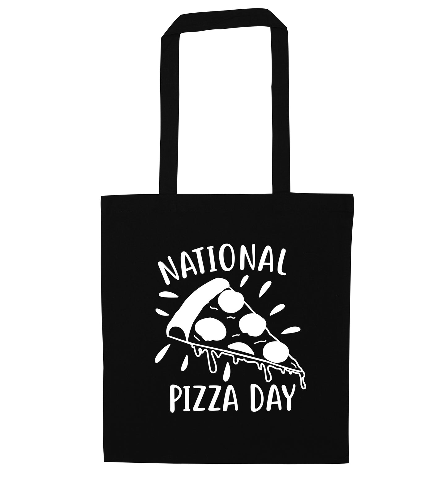 National pizza day black tote bag